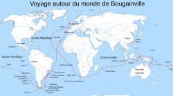 Mapa de la ruta de la expedición