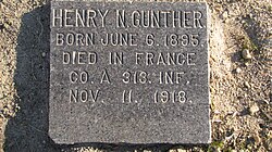 Lápida de Henry N. Gunther