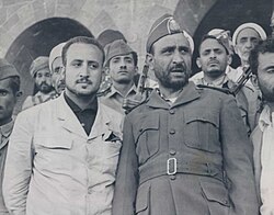 Abdulá al-Sallal en uniforme militar