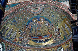 Mosaico de la Coronación de la Virgen