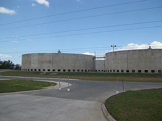 Planta de tratamiento de aguas residuales.