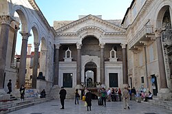 Restos actuales del Palacio de Diocleciano en Split