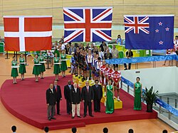 Ceremonia de medallas en Beijing 2008