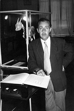 Retrato de Miquel Crusafont aproximadamente en 1969