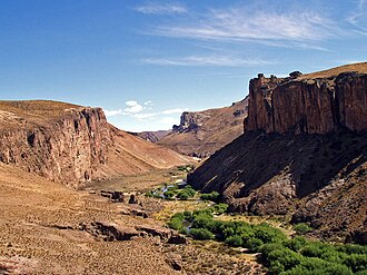 Cañadón del río Pinturas