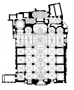 Planta arquitectónica de la Iglesia Catedral de Huesca