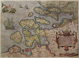 Mapa de Jacob van Deventer elaborado hacia 1580