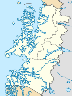 Mapa de localización de Puerto Aysén en la Región de Aysén