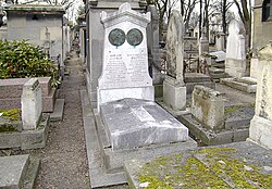 Tumba de André-Marie Ampère en el cementerio de Montmartre