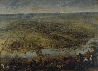 La Batalla en Deidenhofen (Thionville) 1639, obra de Pieter Snayers