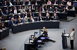 Sesión del Bundestag alemán