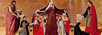 Imagen de la Virgen de la Misericordia asociada al retablo del período conciliar.