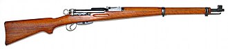 Rifle Schmidt-Rubin modelo 1931 utilizado por las fuerzas suizas