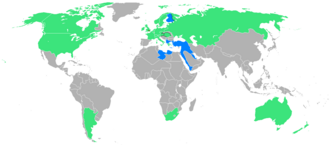 Mapa que muestra los países participantes en los Juegos Olímpicos de 1908