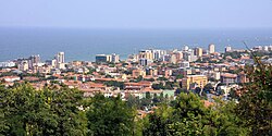 Vista general representativa de la ciudad de Pésaro