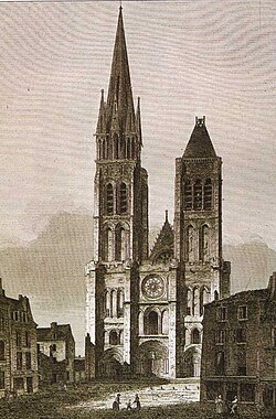 Fachada occidental antes de 1845