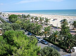 Vista del paseo marítimo de Giulianova