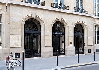 Fachada del edificio principal de Sciences Po