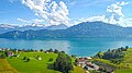 Vista del lago desde el pueblo de Weggis