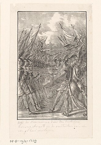 Representación histórica de la Batalla de Lovaina