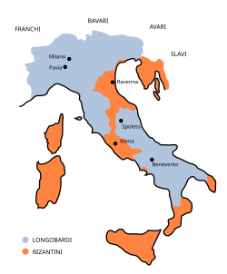 Mapa del reino durante el reinado de Rotario