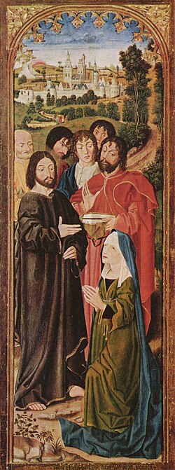 Cristo y santa Marta, obra atribuida a Nicolas Froment.