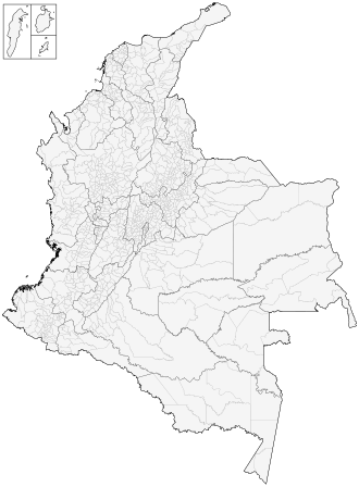 Mapa de municipios y áreas no municipalizadas