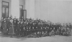 Marinos armados en Petrogrado durante el periodo revolucionario