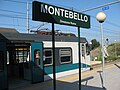 Vista general de la infraestructura ferroviaria en la estación Montebello
