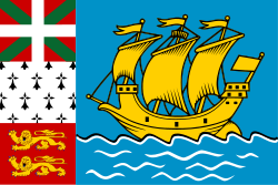 Banderas representativas de San Pedro y Miquelón