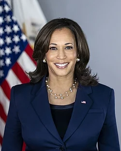 Retrato oficial de Kamala Harris como vicepresidenta