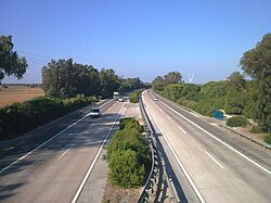 Autopista AP-4 entre Sevilla y Cádiz