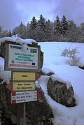 Entrada al parque natural de las montañas de Lessini
