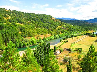 Río Simpson a su paso por Coyhaique