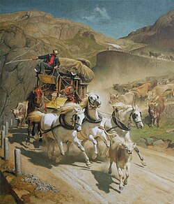 Paso de San Gotardo por Rudolf Koller en 1873