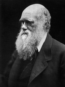 Fotografía histórica de Charles Darwin en 1868.