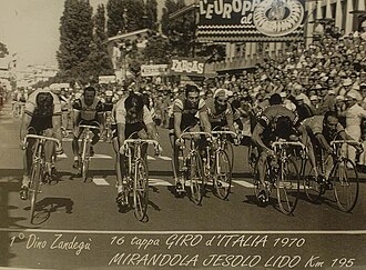 Fotografía histórica del Giro de Italia 1970
