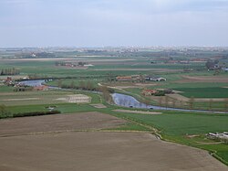 Río Yser y pólderes en Flandes Occidental