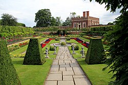 Uno de los jardines de Hampton Court