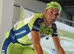 Ivan Basso compitiendo en la Vuelta a España