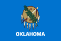 Mapa y emblemas representativos del estado de Oklahoma