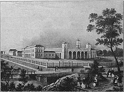 Ilustración de la primera estación de Gustav Albert Wegmann