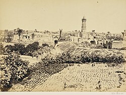 Foto de la ciudad vieja de Gaza por Francis Frith en 1957