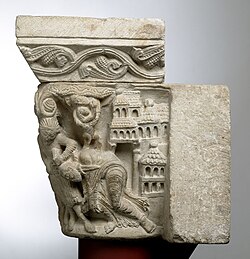 Capitel tallado por Gilabertus.