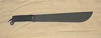 Cuchillo champeta o machetilla tradicional utilizado en la región caribeña.