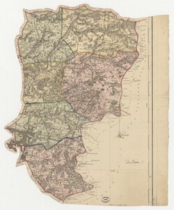 Mapa histórico de Aisne en el año de su fundación