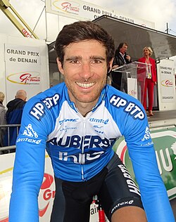 Romain Feillu durante su etapa como ciclista profesional.