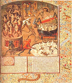 Visión del Infierno por San Agustín en La ciudad de Dios