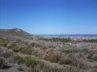 Cerro Chenque junto a Comodoro Rivadavia