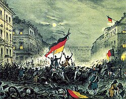 Sublevados en Berlín con la bandera tricolor